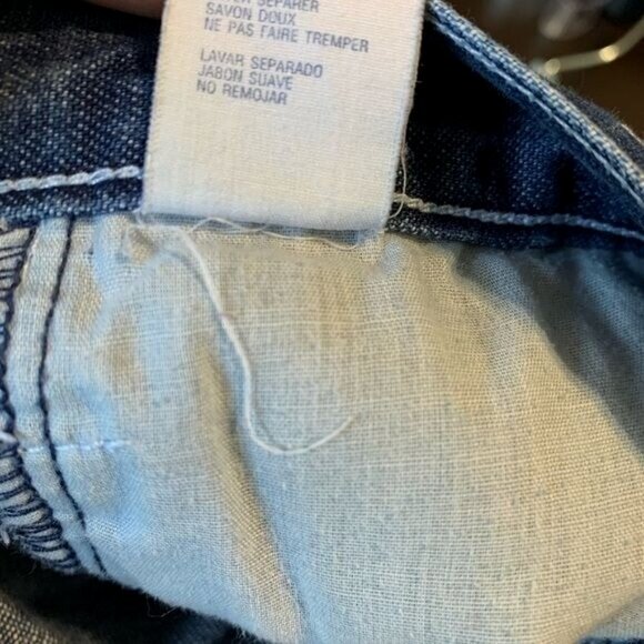 Tommy Jeans Tommy Girl Y2K Women’s Sz 9 Cropped Wide Leg Jeans Embroidered Stars - Picture 10 of 12